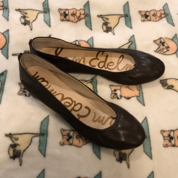 Sam Edelman // Espresso Bean Noah Ballet Flats - Picture 8 of 8